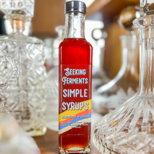 Raspberry Lychee Simple Syrup Kombucha